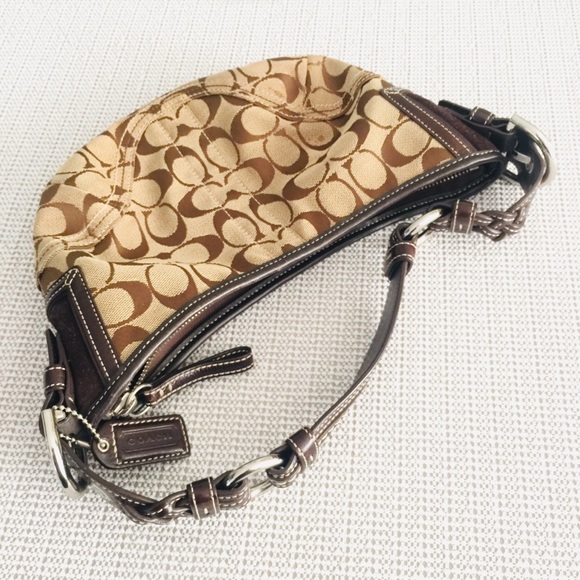 Coach Handbags - Coach mini-hobo, brown, signature C’s